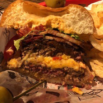 Porchlight - Inside my yummy Double Trouble Bison Burger - Cocktail Bars Near Me - New York, New York Porchlight - Inside my yummy Double Trouble Bison Burger - Cocktail Bars Near Me - New York, New York