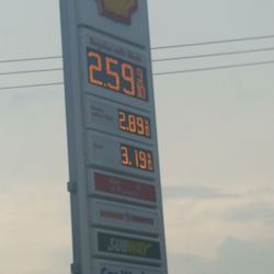 Shell - Reg 2.89 /diesel 3.19 2.59 with car wash