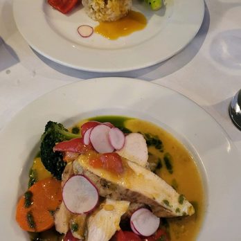 Stone Row Pub & Eatery - Top pic is the salmon. Bottom pic is the Thai Chicken. - New American Near Me - Jim Thorpe, Pennsylvania