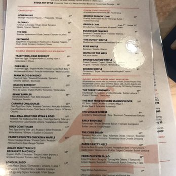 Early Bird - Menú - New American Near Me - Fullerton, California