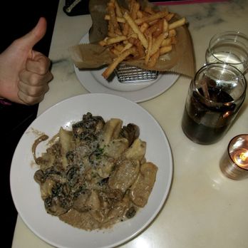 Brooklyn and The Butcher - Mushroom pasta and fries - Seafood Near Me - New Albany, Indiana Brooklyn and The Butcher - Mushroom pasta and fries - Seafood Near Me - New Albany, Indiana