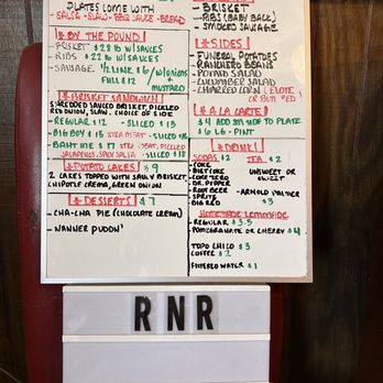 Rock N Raul's Smokehouse - Menu on 2.15.2025 - Barbeque Near Me - Fort Davis, Texas