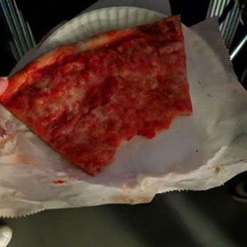 Lanfranco's Pizza Inn - Half eaten cheese slice - Pizza Near Me - Brooklyn, New York Lanfranco's Pizza Inn - Half eaten cheese slice - Pizza Near Me - Brooklyn, New York