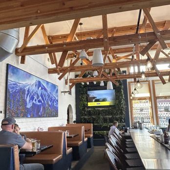 Mountain Burger - Bar, decor and seating - Burgers Near Me - Bend, Oregon Mountain Burger - Bar, decor and seating - Burgers Near Me - Bend, Oregon