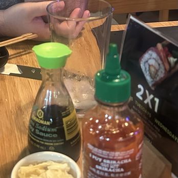 Sushi Roll - Empty cup of water. - Sushi Bars Near Me - Chula Vista, California