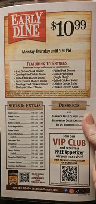 Menu photo 5 Texas Roadhouse Rock Hill, SC
