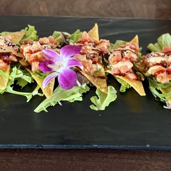 Sundowners - The downsized ahi tuna wontons, Sept. 2026. - Seafood Near Me - Key Largo, Florida Sundowners - The downsized ahi tuna wontons, Sept. 2026. - Seafood Near Me - Key Largo, Florida