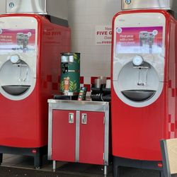 Five Guys - Soda machines at the Old Saybrook Five Guys