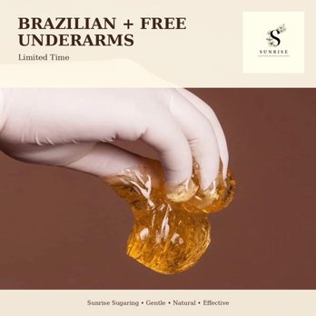 Sunrise Sugaring - With the Brazilian sugar get free underarms! - Sugaring Near Me - Alexandria, Virginia Sunrise Sugaring - With the Brazilian sugar get free underarms! - Sugaring Near Me - Alexandria, Virginia