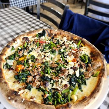 Charred Brick Oven - Broccoli rabe pizza - Pizza Near Me - Seaford, New York Charred Brick Oven - Broccoli rabe pizza - Pizza Near Me - Seaford, New York