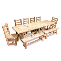 LogHeads Home Center - Farmhouse Kitchen/Dining Table