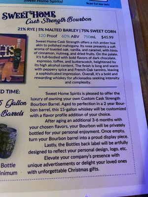 Menu photo 1 Sweet Home Spirits Leeds, AL Menu photo 1 Sweet Home Spirits Leeds, AL