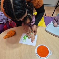 JC’s Unique Day Care - Exploring colors, textures, and creativity