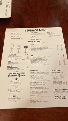 Menu photo 5 Mangino's Orlando, FL