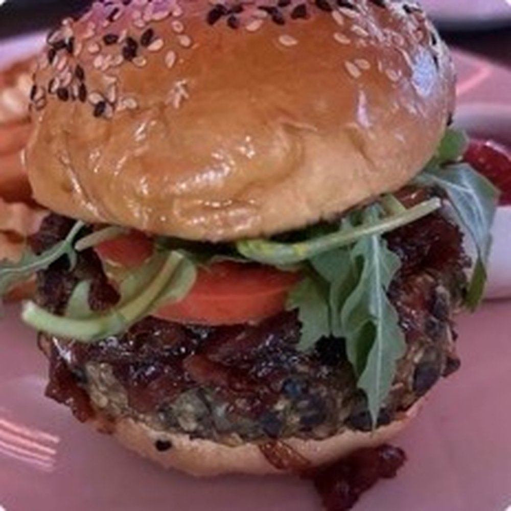 AM/FM - Black bean burger - Lounges Near Me - Dallas, Texas