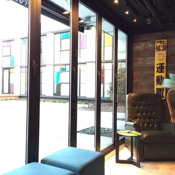 Hojoko - Looks out at Verb Hotel pool area and rooms - Japanese Near Me - Boston, Massachusetts