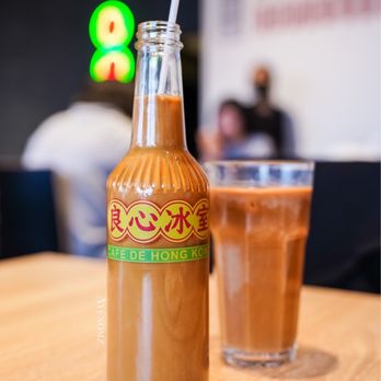 Cafe De Hong Kong - Signature Cold Bottled HK Style Milk Tea (in a takeout bottle) - Hong Kong Style Cafe Near Me - Markham, Ontario Cafe De Hong Kong - Signature Cold Bottled HK Style Milk Tea (in a takeout bottle) - Hong Kong Style Cafe Near Me - Markham, Ontario