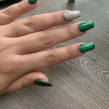 EZ Nails - Powder with foil - Nail Salons Near Me - San Antonio, Texas