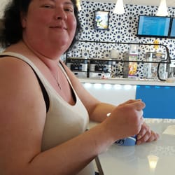 I'm enjoying a delicious fro-yo