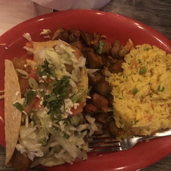 Fuzzy's Taco Shop - Taco plate with tempura shrimp tacos, mix-mex rice, and latin potatoes. - Tex-Mex Near Me - Oklahoma City, Oklahoma Fuzzy's Taco Shop - Taco plate with tempura shrimp tacos, mix-mex rice, and latin potatoes. - Tex-Mex Near Me - Oklahoma City, Oklahoma