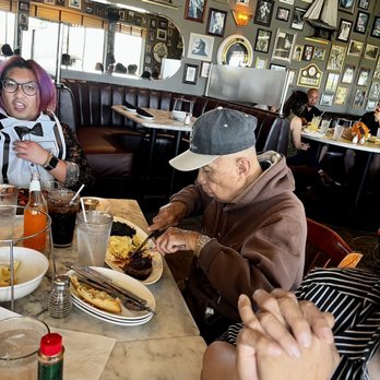 The Dead Fish - Papa Ely enjoying his filet mignon! Yummmm - Seafood Near Me - Crockett, California The Dead Fish - Papa Ely enjoying his filet mignon! Yummmm - Seafood Near Me - Crockett, California