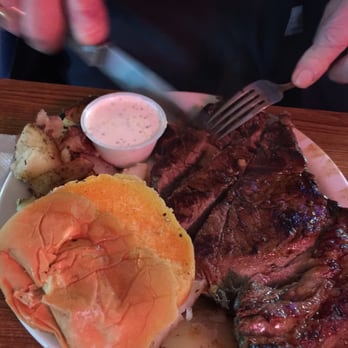 Elbe Bar & Grill - 14 oz steak country potatoes a garden salad thy actually had cheese! - Pubs Near Me - Elbe, Washington