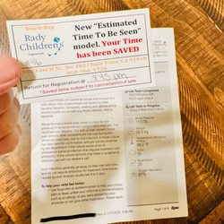 Rady Children's Urgent Care Chula Vista - New estimated time model is definitely more efficient!