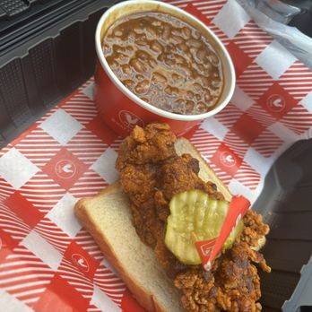 Hattie B's - Chicken Fried Tender Baked Beans (GF) - Southern Near Me - Plano, Texas Hattie B's - Chicken Fried Tender Baked Beans (GF) - Southern Near Me - Plano, Texas