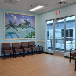 Irene Voo, MD - The office has a tropical beach theme to evoke peacefulness and a sense of calm