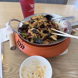 The left over.. the main dish has too much MSG. Pls check with the sever. This is spicy stir-fried dry pot. The left over.. the main dish has too much MSG. Pls check with the sever. This is spicy stir-fried dry pot.