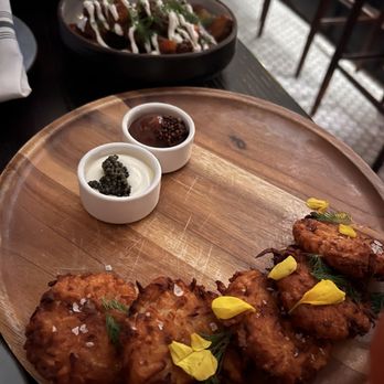 Sudova * Eastern European Kitchen - Parsnip latkes - Modern European Near Me - Cincinnati, Ohio