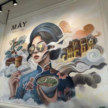 Mây Bakery & Café - Amazing Mural - Bakeries Near Me - Raleigh, North Carolina Mây Bakery & Café - Amazing Mural - Bakeries Near Me - Raleigh, North Carolina