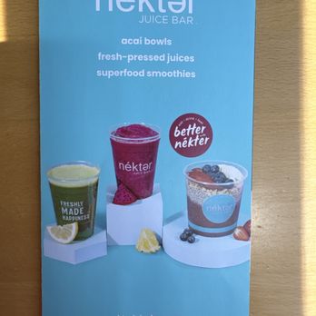Nekter Juice Bar - Menu to go - Juice Bars & Smoothies Near Me - Queen Creek, Arizona