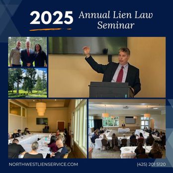 Northwest Lien Service - Our 2025 Lien Law Seminar Was a Success! We're planning our next one. What topic would you like us to discuss? DM us! - Legal Services Near Me - Maple Valley, Washington Northwest Lien Service - Our 2025 Lien Law Seminar Was a Success! We're planning our next one. What topic would you like us to discuss? DM us! - Legal Services Near Me - Maple Valley, Washington