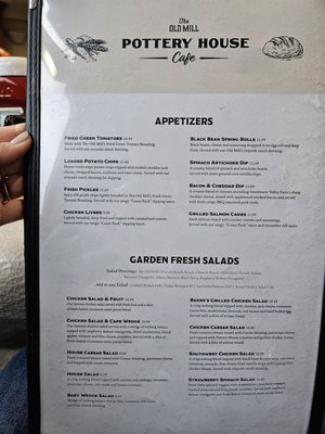 Menu photo 1 Old Mill Pottery House Cafe Pigeon Forge, TN Menu photo 1 Old Mill Pottery House Cafe Pigeon Forge, TN