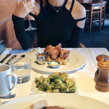 TOWN - Chicken and Waffle , Shaved Brussels Sprouts, San Carlos Joe 's Scramble . - Steakhouses Near Me - San Carlos, California TOWN - Chicken and Waffle , Shaved Brussels Sprouts, San Carlos Joe 's Scramble . - Steakhouses Near Me - San Carlos, California