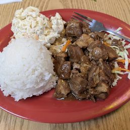 Sweet sour pork plate lunch. Sweet sour pork plate lunch.
