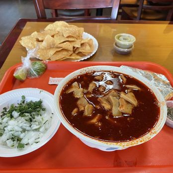 Tacos el Juanito #2 - Owner came up to ask me if I like the Menudo. They hand make each corn tortilla, chips. Makes a big difference. - Tacos Near Me - Chino, California Tacos el Juanito #2 - Owner came up to ask me if I like the Menudo. They hand make each corn tortilla, chips. Makes a big difference. - Tacos Near Me - Chino, California