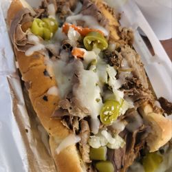 PaPa Z's - Italian Beef (made spicy with mozzarella)! Soooo good!