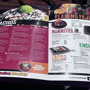 Nacho Daddy - Menu - Mexican Near Me - Nashville, Tennessee