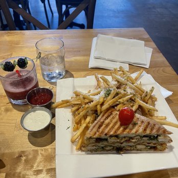 Corner Joint - Pesto panini  Truffle fries  Raspberry Margarita - Pizza Near Me - Lawndale, California