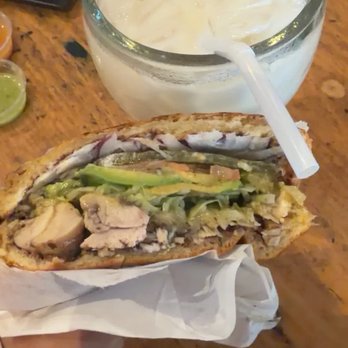 Taqueria Los Mayas - Pollo verde torta - Tacos Near Me - San Francisco, California