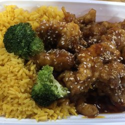 China Garden - C16. Sesame Chicken Combo Plate