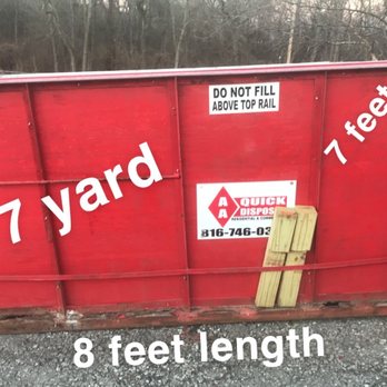 AA Quick Disposal - 7 yard - Dumpster Rental Near Me