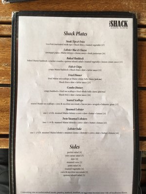 Menu photo 7 The Shack Old Orchard Beach, ME