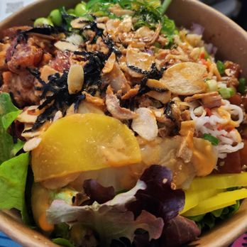 Steve’s Poké Bar - Build your own bowl with spicy ahi tuna and Ala Moana tuna. Don't forget to max out those free toppings! - Hawaiian Near Me - New Westminster, British Columbia Steve’s Poké Bar - Build your own bowl with spicy ahi tuna and Ala Moana tuna. Don't forget to max out those free toppings! - Hawaiian Near Me - New Westminster, British Columbia