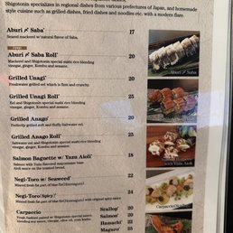 Tapas menu (July 2024)