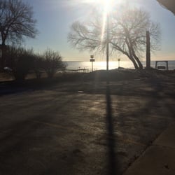 Water's Edge Motel - View right when you walk outside.