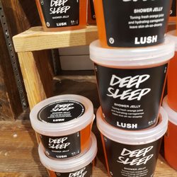 Lush - Soap that you can use in shower to help you sleep better. I will try washing my face before bed to see if it works.