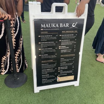 Mauka Warriors Luau - Bar menu - items with tickets to the left can be purchased with your tickets you get with your admission - Cultural Center Near Me - Kapolei, Hawaii Mauka Warriors Luau - Bar menu - items with tickets to the left can be purchased with your tickets you get with your admission - Cultural Center Near Me - Kapolei, Hawaii